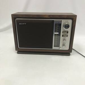 ‡0983 SONY ICF-9740 AM/FM 2バンドホームラジオ アナログダイヤル 昭和レトロ 受信音出し確認済