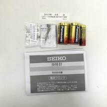 ‡ 0896 【未使用】 SEIKO セイコー 電波掛時計 AM239H 電波クロック 掛時計 電波時計 16和音メロディ_画像9