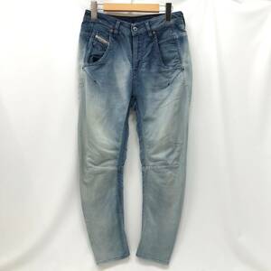 ‡ 0517 DIESEL ディーゼル レディース FAYZA デニム スウェットパンツ size23 ダメージ加工 ブルー系 デニムパンツ 中古