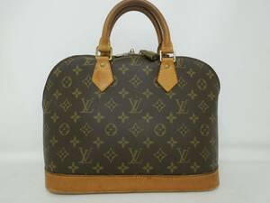 ‡0698 LOUIS VUITTON ルイヴィトン アルマ モノグラム ハンドバッグ ブラウン系 カデナ M51130