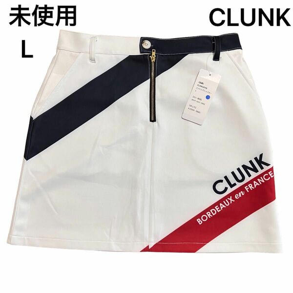 X650 未使用 クランク CLUNK ゴルフウェア ゴルフ レディース スカート L C105