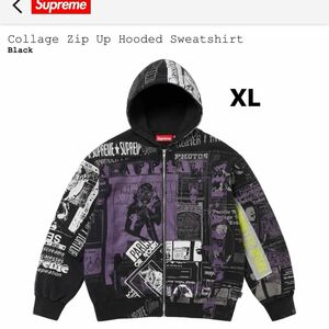 Supreme Collage Zip Up Hooded Sweatshirt 