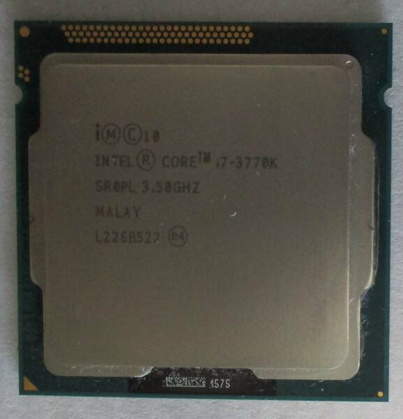 インテル Core i7-3770K プロセッサー 3.50 GHz・FCLGA1155（BIOS表示のみ確認済中古品）