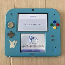 1円〜 動作品 良品 Nintendo ニンテンドー 2DS 本体 ポケットモンスター サン・ムーン ライトブルー FTR-001 付属品付き _画像3