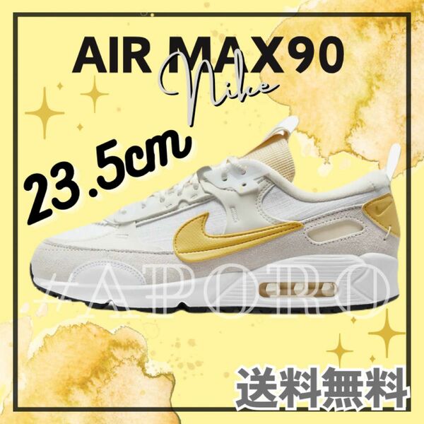 NIKE ナイキ AIR MAX90 エアマックス90 イエロー ホワイト 黄色 白 フューチュラ 23.5