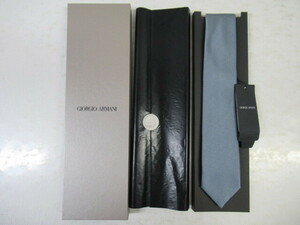 ◆GIORGIO ARMANI ジョルジオアルマーニ 100% シルク ネクタイ 箱付/未使用