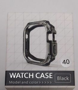 アップルウォッチケース　40mm ウォッチケース　ケース　黒 保護カバー　保護ケース　 カバー