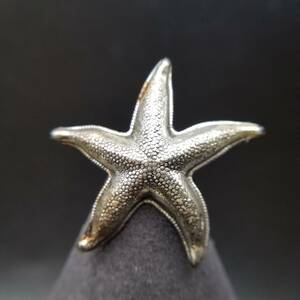 60's BEAU STERLINGhitote Uni -k Vintage брошь 925 серебряный 3D Starfish море. живое существо узор серебряный умение Y16-J