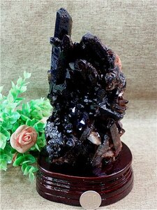 AAA級【魔除け】◆天然モリオン(黒水晶）クラスター179C6-98C60D