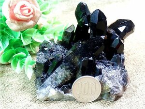 AAA級【魔除け】◆天然モリオン(黒水晶）クラスター179C6-43C95D