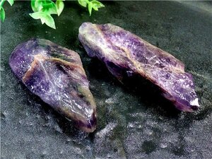 天然～愛の守護石～夢幻紫水晶アメジスト原石179G3-13G43D