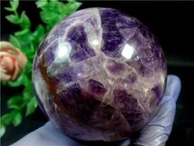 天然～愛の守護石～夢幻紫水晶アメジスト丸玉179G1-71G03D_画像3