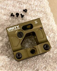 実物Unity Tactical Fast Micro Mount FDEマウントAimpoint T1 T2 EOTech EXPS3-0 Riser GBRS Group Forward Observations FOGトレポンPTW