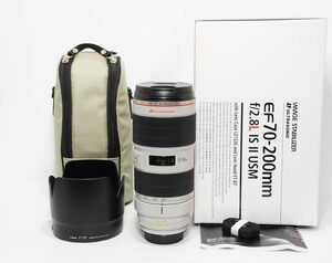 動作保証 美品 キヤノン EF70-200mm F2.8L IS II USM 箱、ケース付き