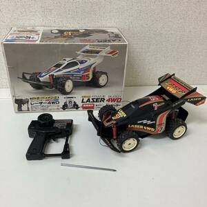  [5-114]ニッコー フレームバギー レーザー4WD 白ボディ 1/16 ラジコン 当時物