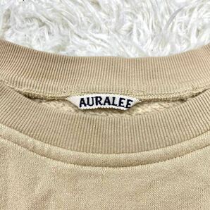 オーラリー【近年モデル/美品】【極上の肌触り】AURALEE FLUFFY SWEAT PULLOVER スウェット プルオーバー コットン ベージュ メンズ L相当 の画像6