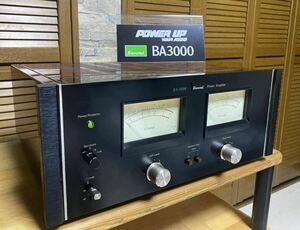 希少　サンスイ　BA-3000 メインアンプ　上位機種　　機種グレードスタンドディスプレイ付き　SANSUI パワーアンプ