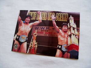 インサート☆藤波辰爾 木村健吾■バンダイ1998 新日本プロレス WWFインターナショナルタッグチャンピオンベルト RE