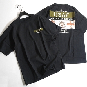 AVIREX アヴィレックス 新品 USAF サンダーバーズ シーチィング パッチド ミリタリー 綿100％ Tシャツ 3134045 010 2XL ▲012▼kkf272us