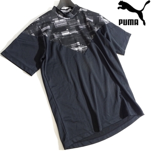 PUMA Puma new goods regular price 1.8 ten thousand EGW.. effect UV cut stretch short sleeves mok neck T-shirt Golf wear 930465 01 M ^033Vkkf0070a