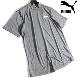 PUMA プーマ 新品 定価1.5万 EGWコレクション ストレッチ 半袖 モックネックシャツ Tシャツ ゴルフウェア 930467 02 XL ▲033▼kkf0078a