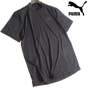 PUMA プーマ 新品 定価1.5万 EGWコレクション ストレッチ 半袖 モックネックシャツ Tシャツ ゴルフウェア 930467 01 M ▲033▼kkf0097b