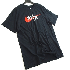 NIKE Nike новый товар TOKYOsushu Logo хлопок 100% короткий рукав футболка DA8858 010 L ^008Vkkf0098b