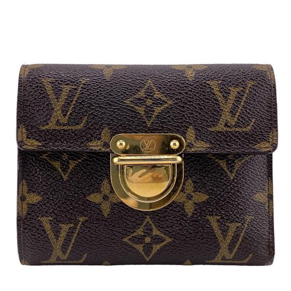 LOUIS VUITTON/ルイヴィトン ビトン M58013 ポルトフォイユ コアラ モノグラム レザー 三つ折り財布 ブラウン レディース ブランド