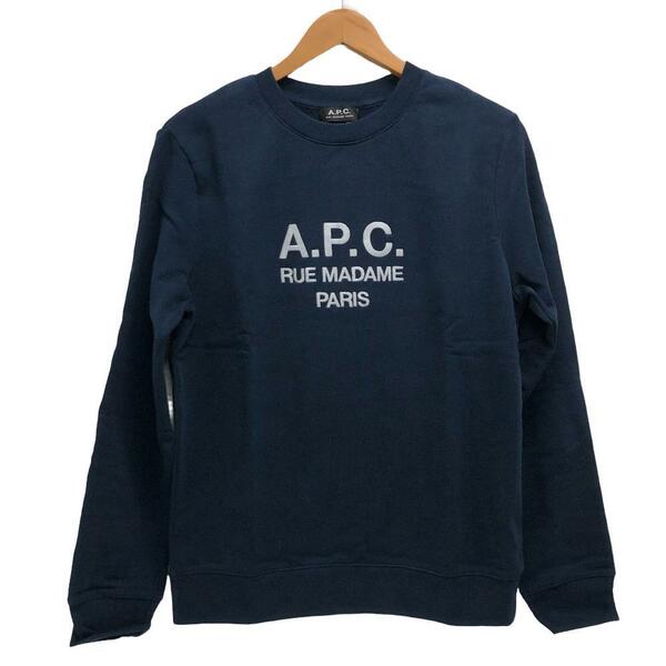 A.P.C/アーペーセー COEZD IAJ S コットン スウェット ネイビー メンズ ブランド