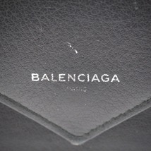 BALENCIAGA/バレンシアガ 371661 ペーパーマニー レザー 長財布 ブラック メンズ ブランド_画像7
