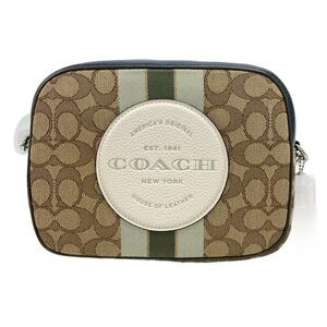 COACH/コーチ 1912 DEMPSEY CAMERA BAG アウトレット シグネチャー SVR1V キャンバス ショルダーバッグ ブルー レディース ブランド