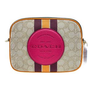 COACH/コーチ 1912 DEMPSEY CAMERA BAG アウトレット シグネチャー IMR1U キャンバス ショルダーバッグ ベージュ レディース ブランド