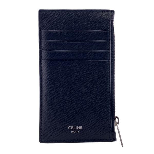 CELINE/セリーヌ バスティア コインケース レザー カードケース ブラック ユニセックス ブランド