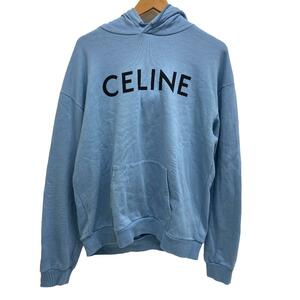 CELINE/セリーヌ 2Y321670Q エディ期 コットン パーカー ブルー ユニセックス ブランド