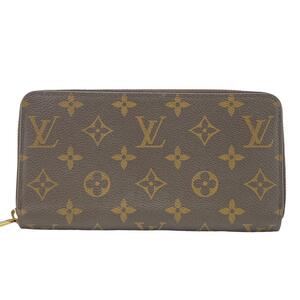 LOUIS VUITTON/ルイヴィトン ビトン M41895 ジッピーウォレット ラウンドファスナー モノグラム レザー 長財布 ブラウン