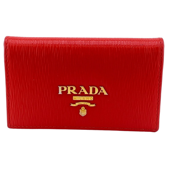 PRADA/プラダ 1MC122 ヴィッテロムーブ レザー カードケース レッド レディース ブランド