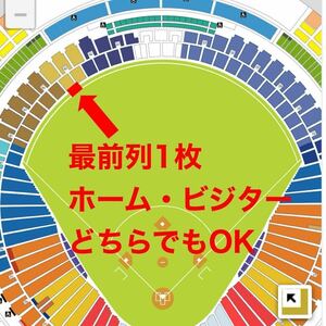  Chunichi Dragons vs. Hanshin Tigers 7 month 13 day ( earth ) out . respondent . seat most front row 1 sheets 