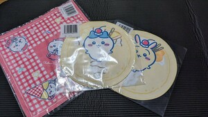 【未開封品】ちいかわ クレープくじ D賞 スクエアタオル　E賞 クレープみたいなタオル　ハチワレ　うさぎ　3点セット　一番くじ 1