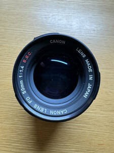 【ジャンク】CANON FD 50mm F1.4 S.S.C SSC 単焦点レンズ マニュアルレンズ キャノン レンズ 1:1.4