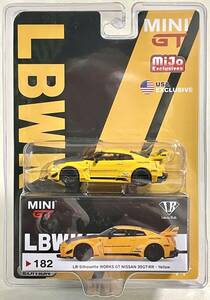 MINI GT（ ミニGT ）特注！【 mijo Exclusives 】リバティウォーク LB Silhouette WORKS GT NISSAN 35GT-RR - Yellow