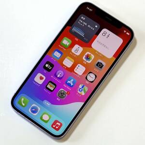 SIMフリー iPhone 12 パープル 64GB MJNH3J/A バッテリー最大容量83％ アクティベーションロック解除済