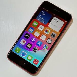 Apple SIMフリー iPhone SE (第2世代) (PRODUCT)RED Special Edition 128GB MHGV3J/A iOS17.4.1 アクティベーションロック解除済