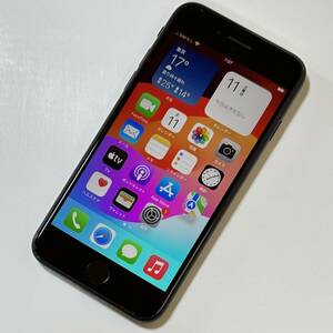 Apple SIMフリー iPhone SE (第2世代) ブラック 64GB MX9R2J/A iOS17.4.1 アクティベーションロック解除済