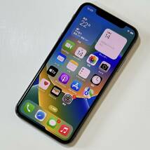 SIMフリー iPhone X スペースグレイ 64GB MQAX2J/A バッテリー最大容量96% アクティベーションロック解除済_画像1