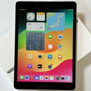 Apple iPad ( no. 7 generation ) Space gray 32GB MW742J/A Wi-Fi model iOS17.5 Acty beige .n lock released 