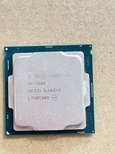 CPU Core Intel i5-7500* operation not yet verification *