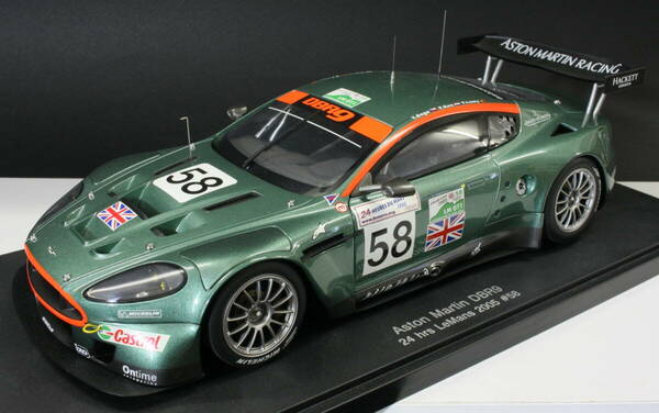 オートアート　１／１８　アストンマーチン　ＤＢＲ９　ルマン２００５　＃５８　本体のみ　箱なし　美品