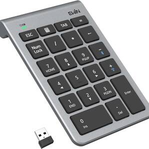 テンキー numlock非連動 Bluetooth/2.4G接続 2台デイバス接続 ワイヤレス 数字キーボード Bluetoothキーボード