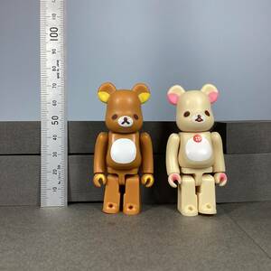 【中古】ベアブリック100% CUTE(リラックマ)/CUTE(コリラックマ) 2体セット BE＠R BRICK 【送料 出品者負担】