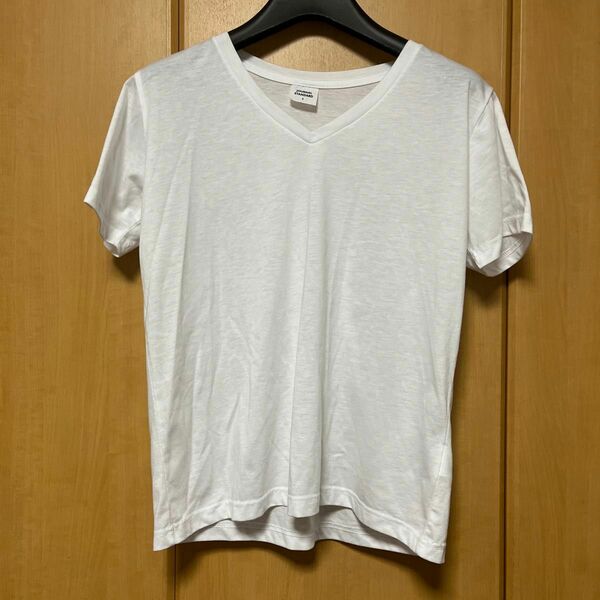 journal standard ジャーナルスタンダード Tシャツ ホワイト カットソー 半袖 白　Ｖネック　シンプル　無地
